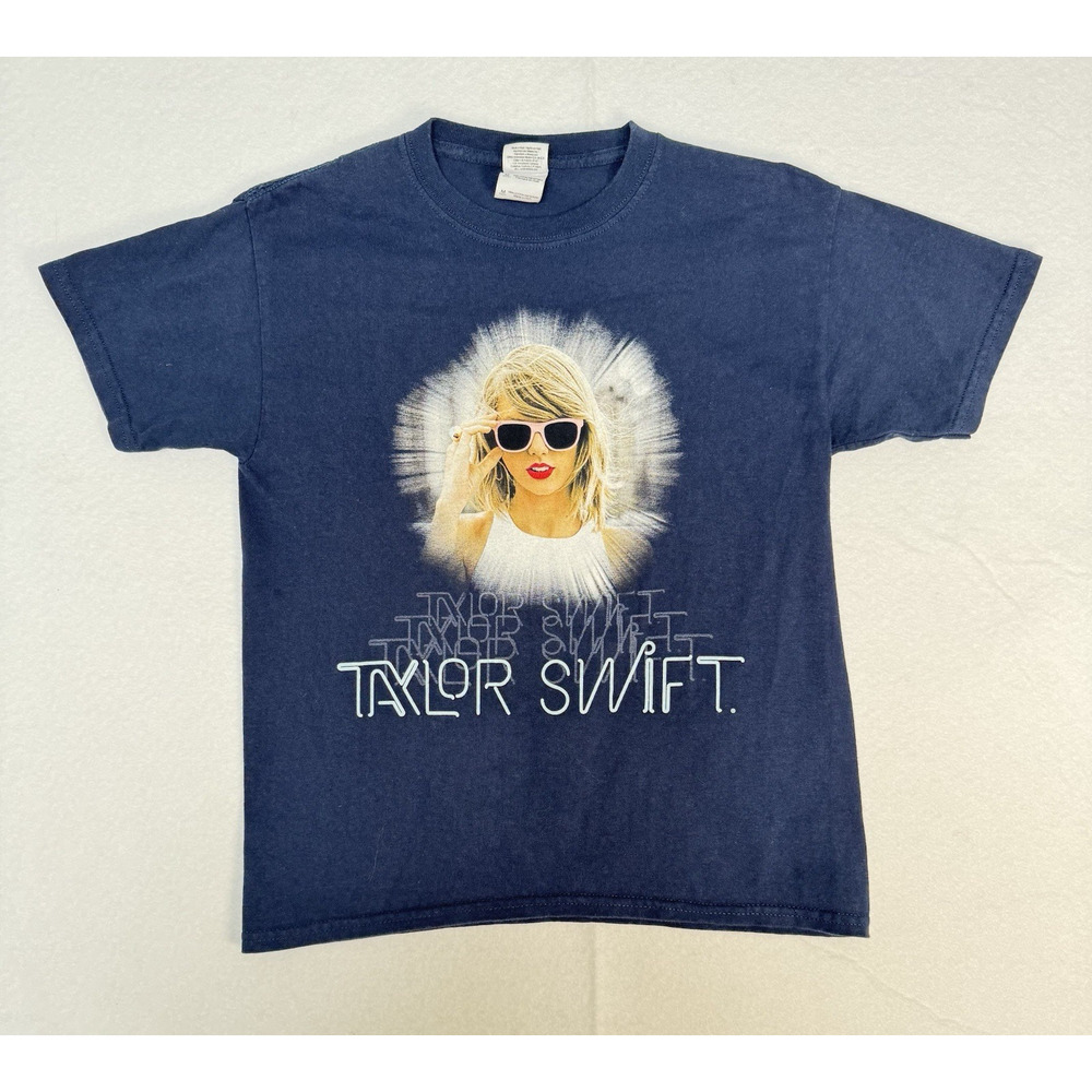 TAYLOR SWIFT The 1989 World Tour Concert T-Shirt Adult Medium Double Sided Blue